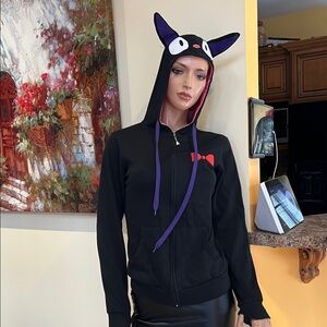 Black Kiki’s delivery service S Cat Ear Hoodie for Women